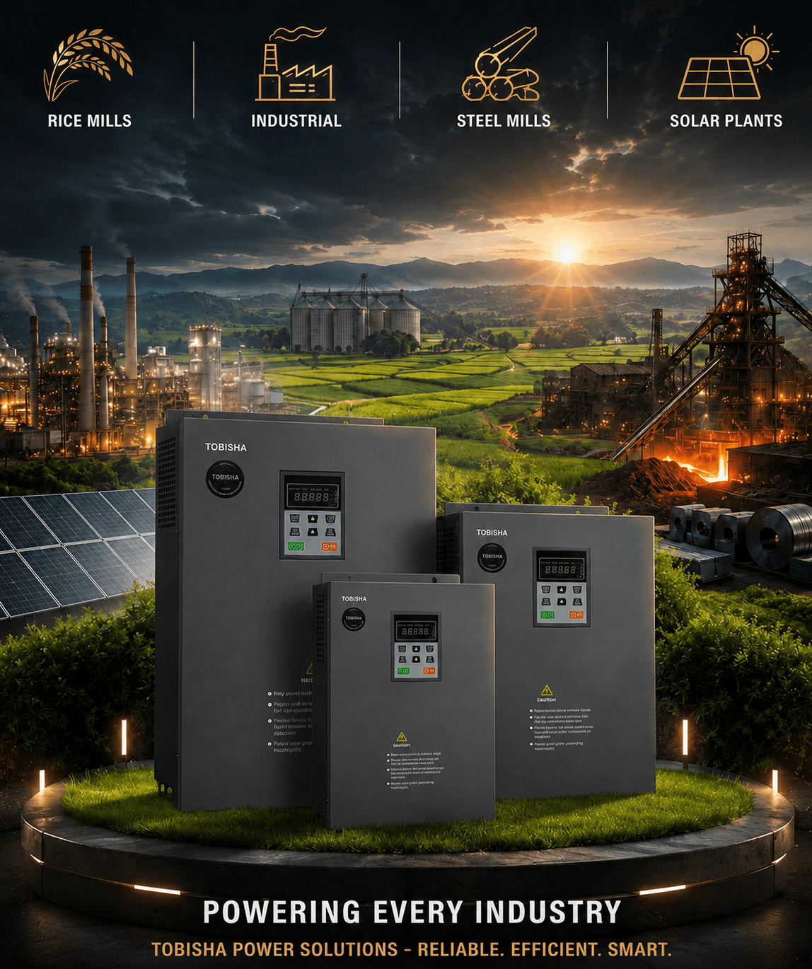 Commercial Solar Plant Systems Poster